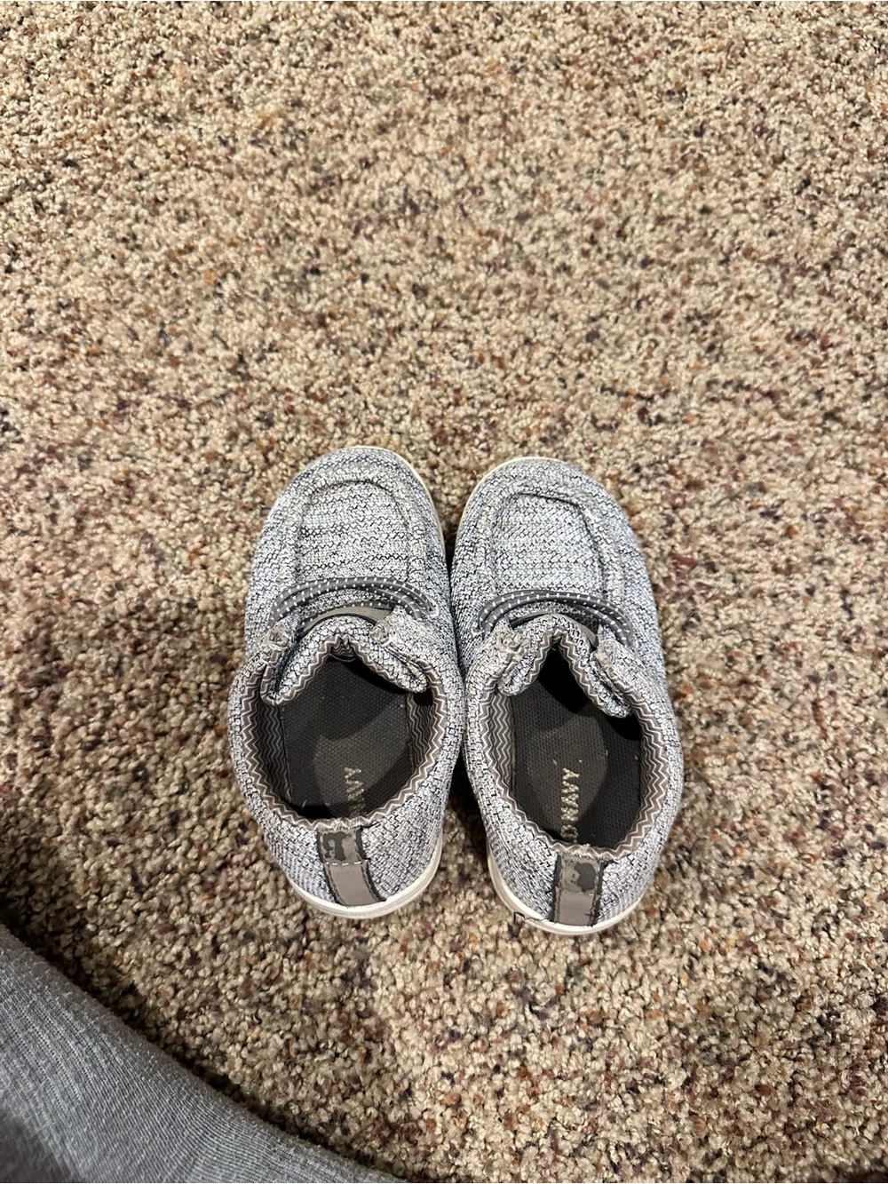 Old Navy Gray Knit Slip-On Sneakers for Kids